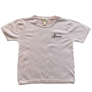 Forever 21 light Pink Sweater Top - Girls 14 Years Old